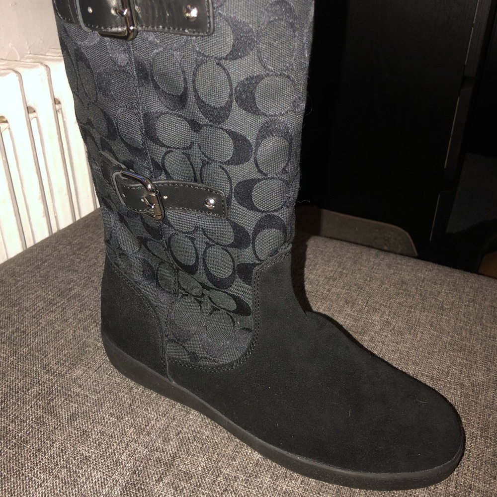 New Coach Suede Boots 9.5
